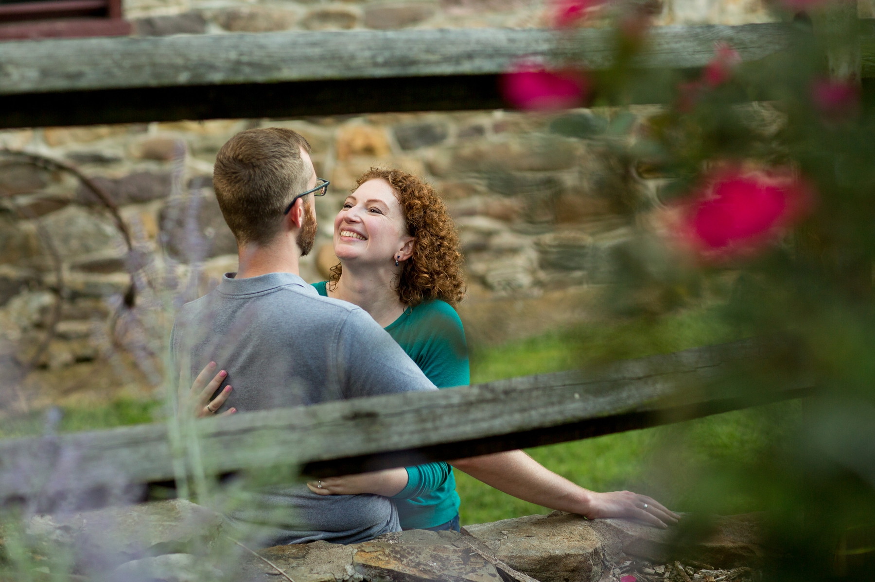 fun engagement photos at Fort Hunter